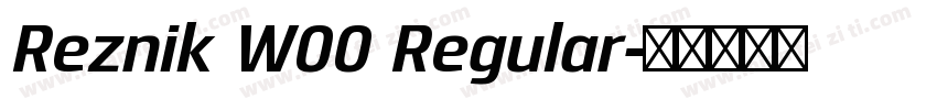 Reznik W00 Regular字体转换